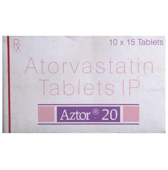 aztor 20mg tablet 15's